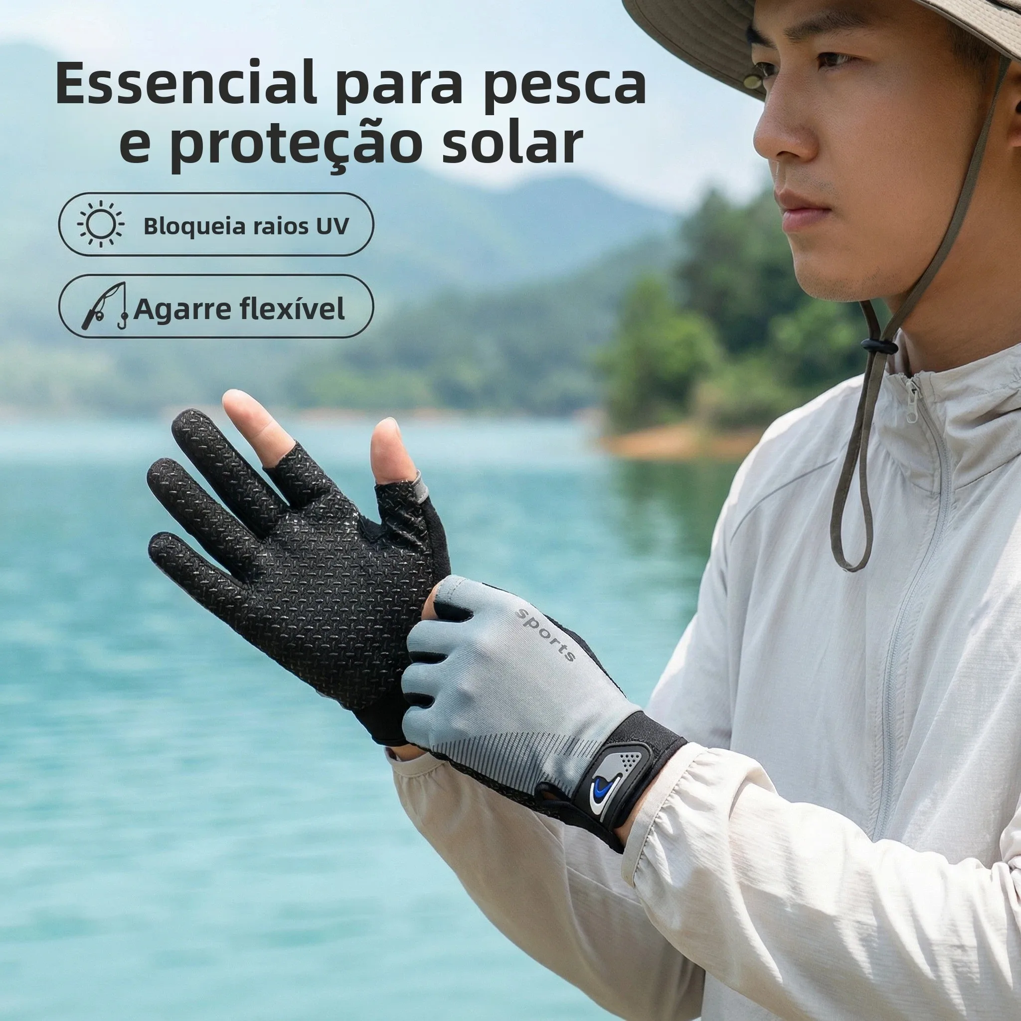 luvas-de-pesca-profissionais-de-verao-protecao-solar-isca-antiaderente-secagem-rapida-dois-dedos-a-prova-d'agua-anti-co