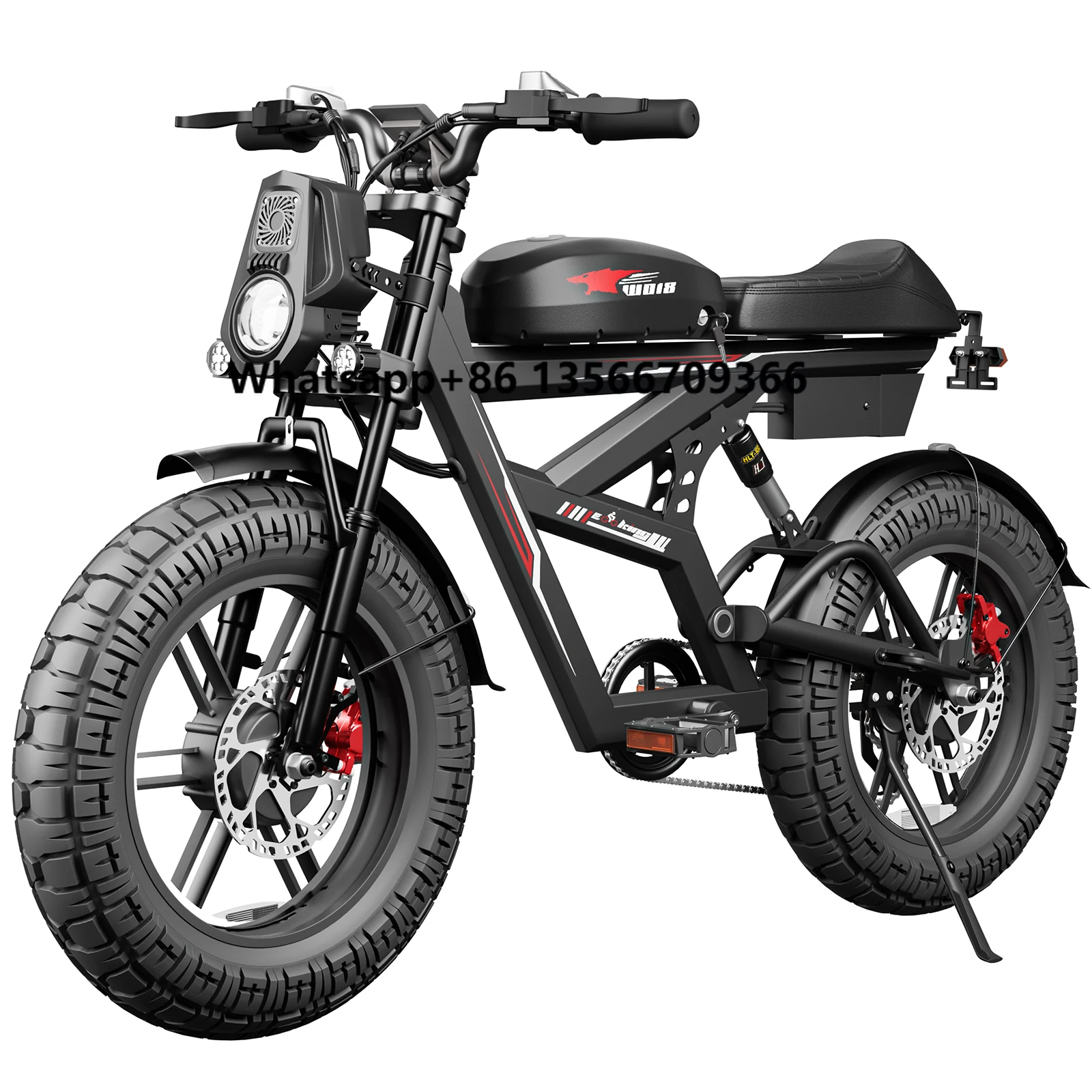 

USA Warehouse 20 Inch Enduro Ebike 2000W Dual Motor Fast Electric Dirt E Pit Bike Fat Tire Bicycle for Adult
