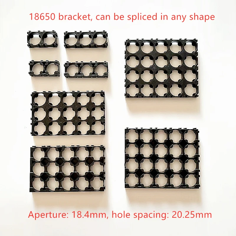 18650 battery fixing bracket 3x5, 3x6, 4x5, 4x6 bracket can be spliced and combined with circular column battery connection base