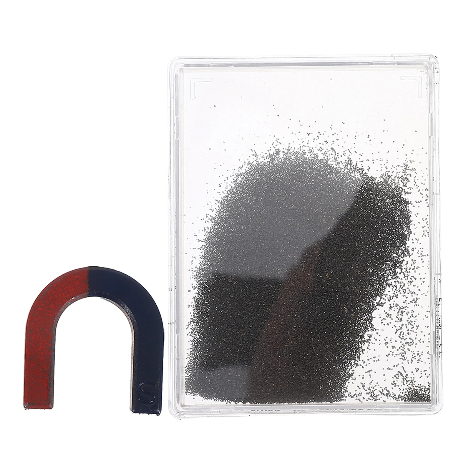 

Magnetic Instrument Experiment Tool Iron Powder Filings for Science Experiments Case Portable