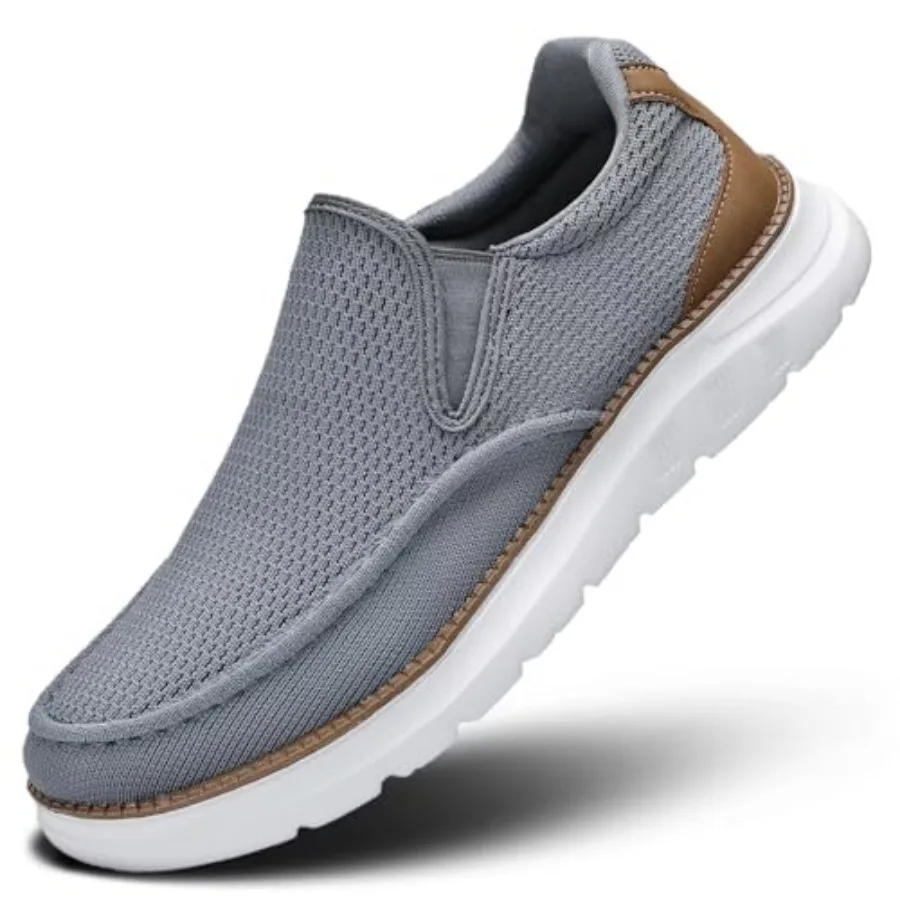 

Mens Boat Shoes Casual Loafers Slip On Walking Dress Sneakers Mesh Business Oxfords Work Lightweight Soft Sole