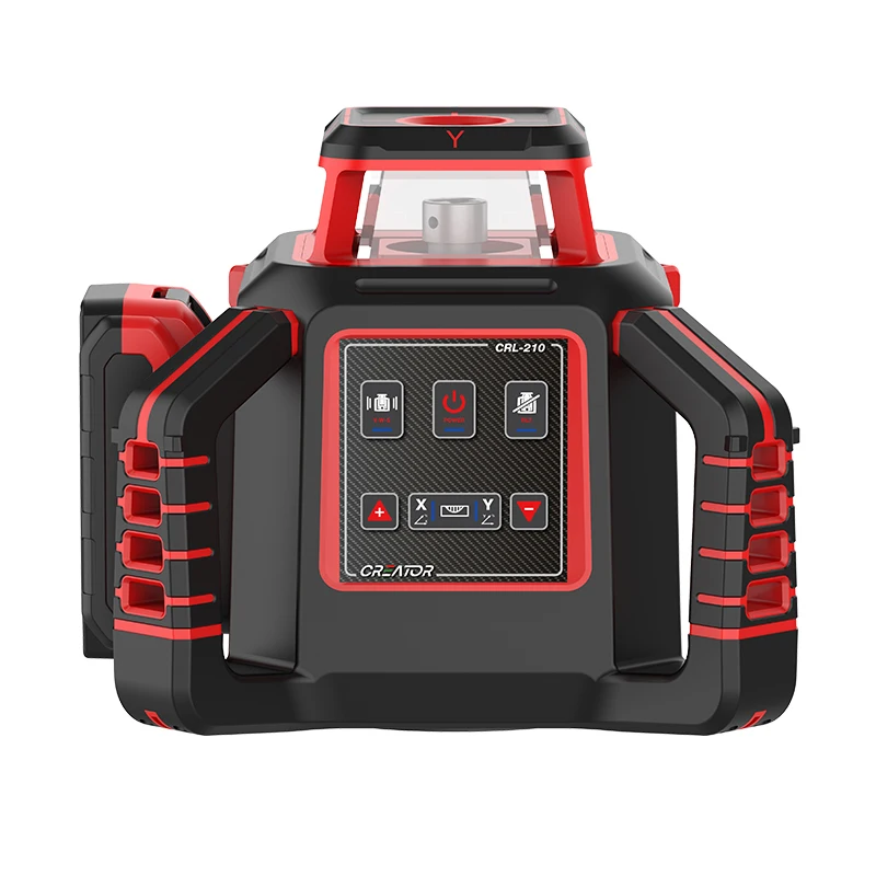 CRL210 RED 4d Laser 12 Line Low Therapy Self-leveling Rotary Land Leveling System 3d 16-line 360 Leveler Rotating Outdoor
