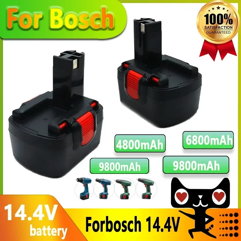 

9800mAh Ni-MH 14.4V For Bosch BAT038 BAT140 BAT040 BAT041 BAT159 2607335275 2607335533 2607335534 2607335711 2607335465 26073356