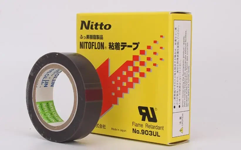 

100Rolls/Lot High Quality Nitto Denko Tape 903UL Nitoflon Silicone Adhesive Tape (T0.08mm*W13mm*L10m)