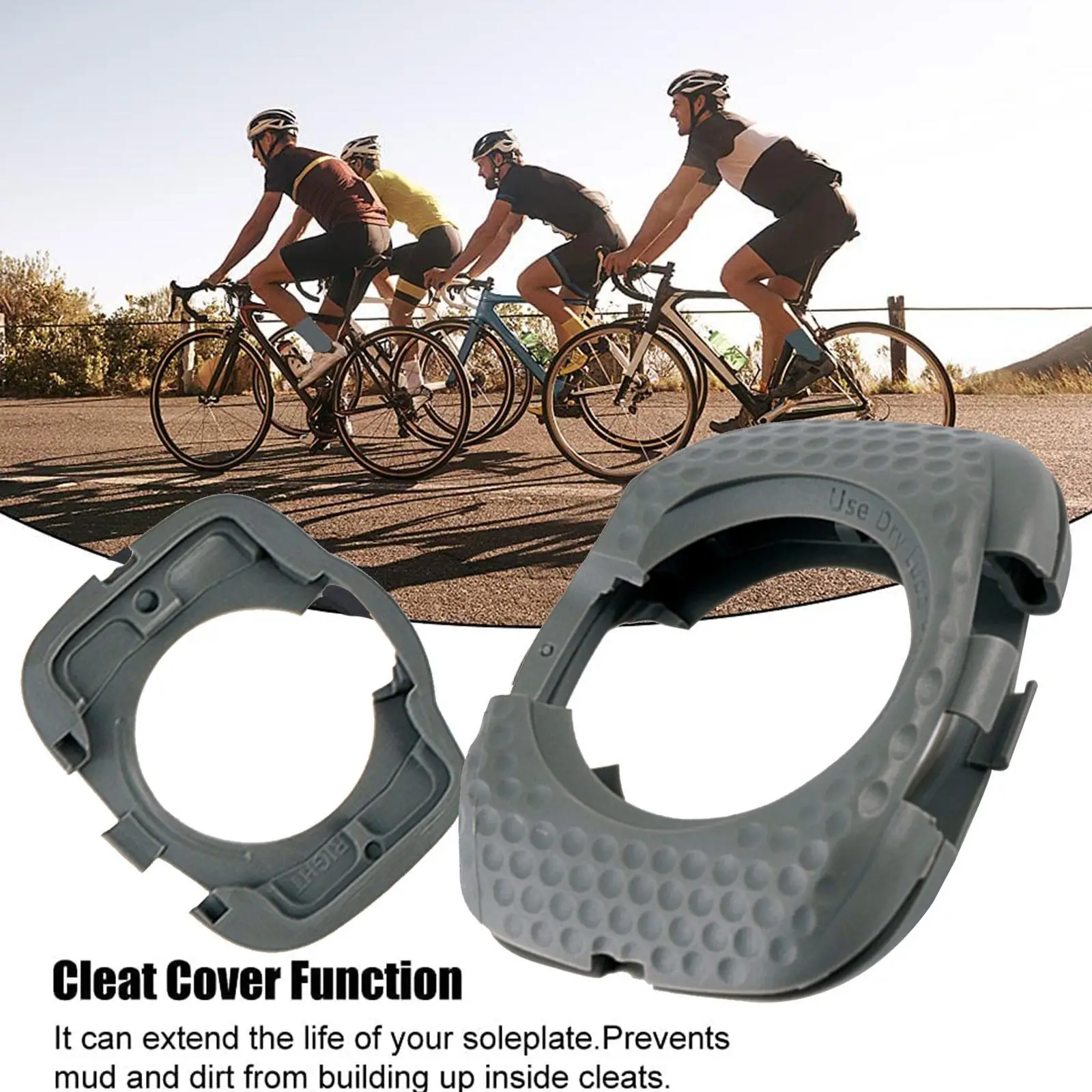 

Bike Cleats Protection Cover Rubber Bike Pedal Cleat Lock Piece Protective Cover Quick Release Anti-slip For SpeedPlay Zero Aero