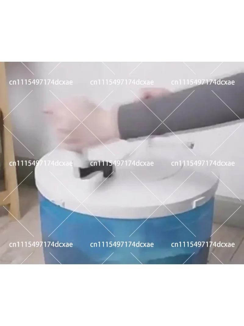 Compact Hand Crank Washing Machine for Dorm Travel, No Electricity Portable Mini Washer for Shoes, Fruits and Vegetables