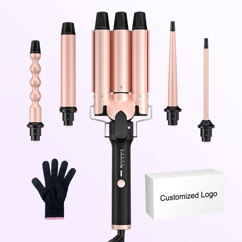 

All-in-one Tube Changing Curling Iron, Straight Curling Dual-purpose Big Wave Household Multi-function Automatic Curling Iron