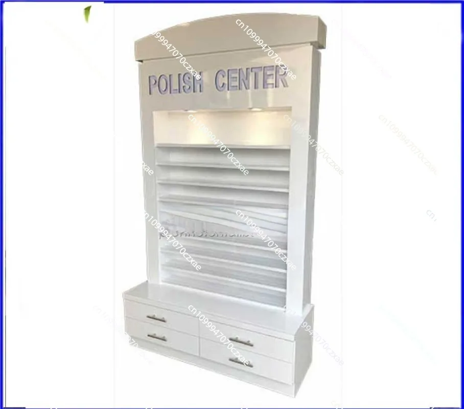 

Fashionable style modern white made display stands nail polish rack