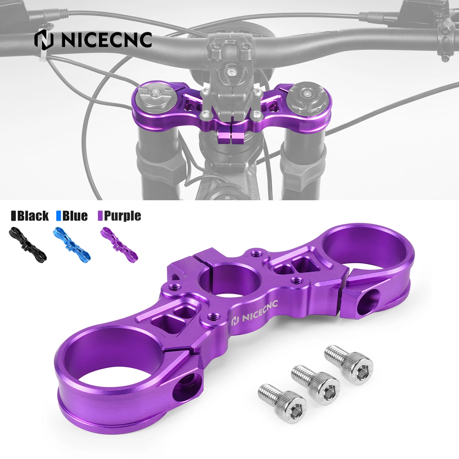 

NICECNC For Surron Light Bee X Motocross Upper Triple Clamp Top Link Plate Bracket For SUR-RON Light Bee S Electric Dirt Bike