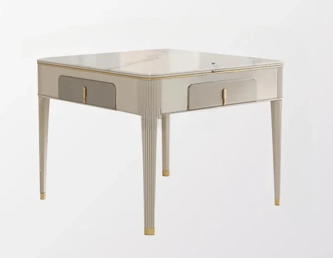 

Fully automatic household mahjong table dining table integrated modern simple rock plate living room multifunctional