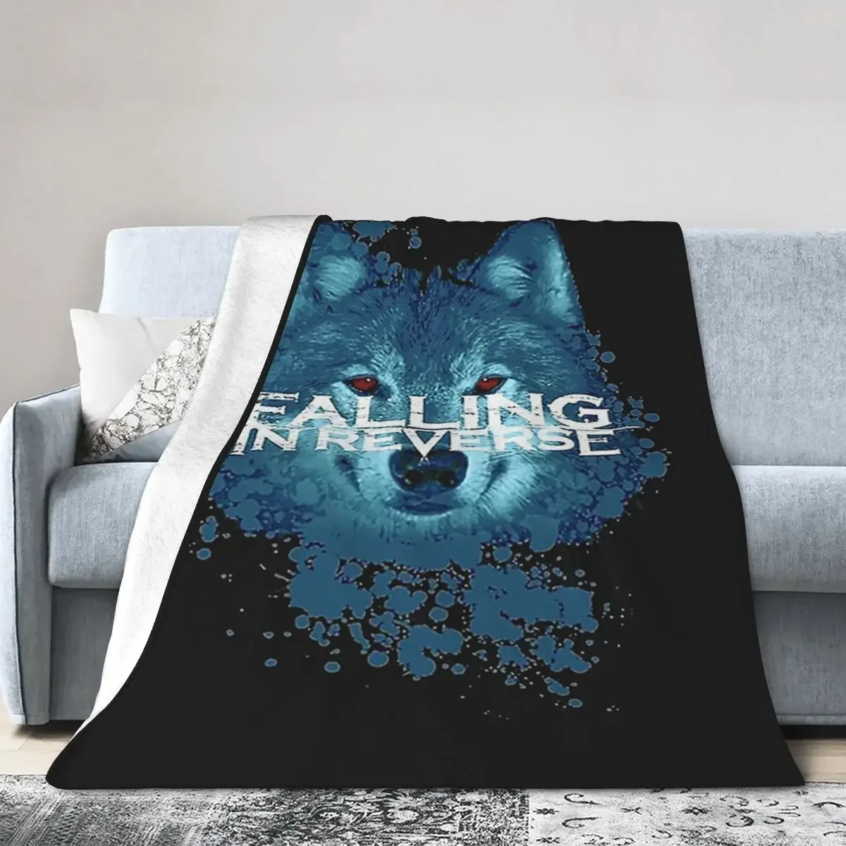 Falling In Reverse Blankets Soft Warm Flannel Throw Blanket Bedspread for Bed Living room Picnic Travel Home Sofa