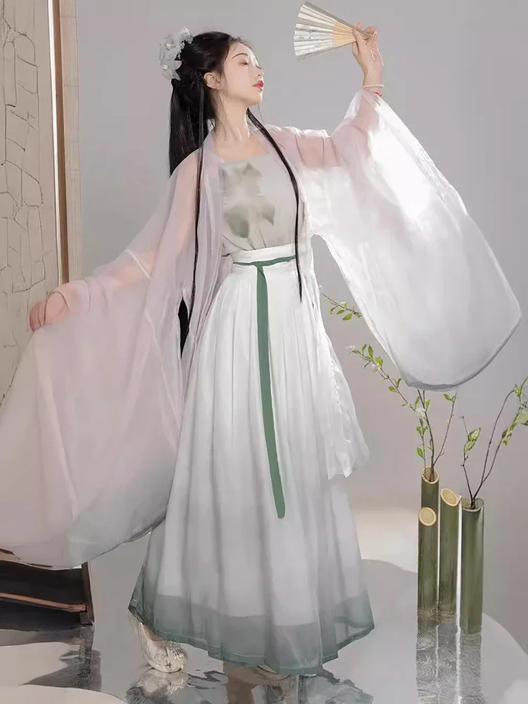 

NT05 Chinese Style Women's Classical Dance Costume Summer 2024 New Design Elegance Hanfu Lady Beautiful Fairy Ancient Clothes