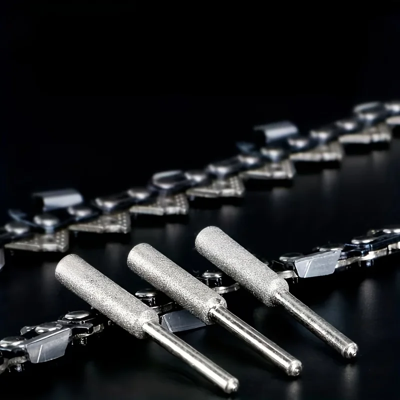 

5/10pcs diamond chain saw sharpener set, grinding head rotating tool file, suitable for chain saw, metal, wood grinding