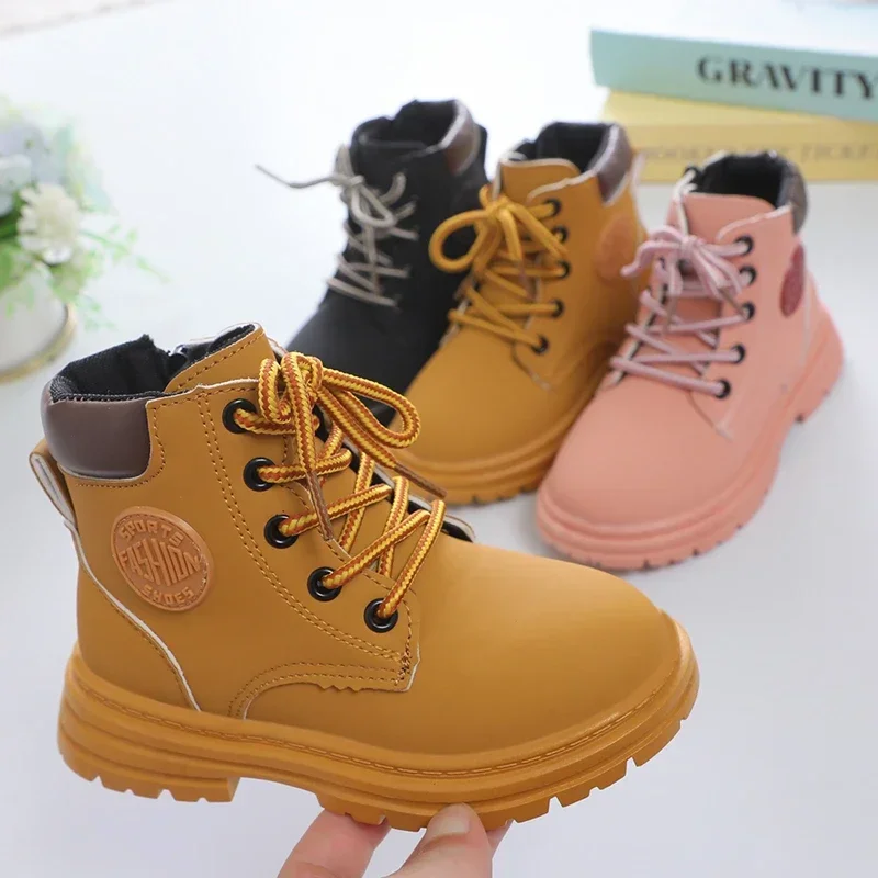 Kids Boots for Boys Girls Unisex Children Fashion Ankle Boots 2023 Brand New Auutmn Winter Rubber Boots Toddlers Big Child 21-36