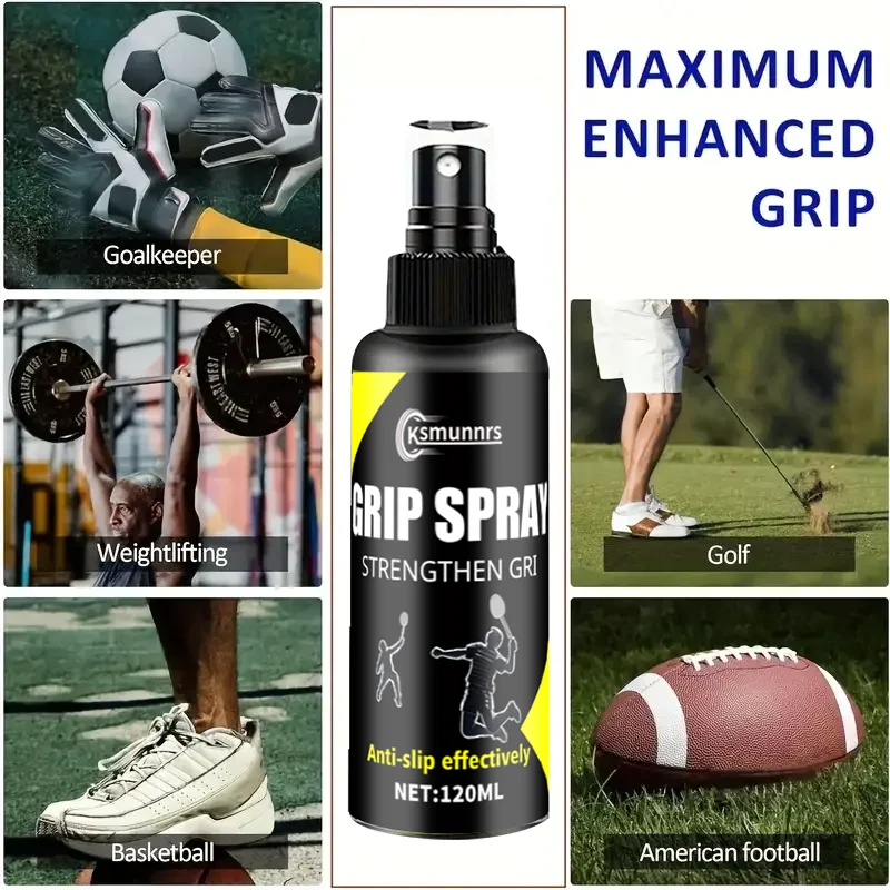 بخاخ رياضي لقفازات كرة السلة، سريع الجفاف، مادة البولي بروبيلين، يزيد من قوة الإمساك، ويحمي سلامة المعصم للرياضيين