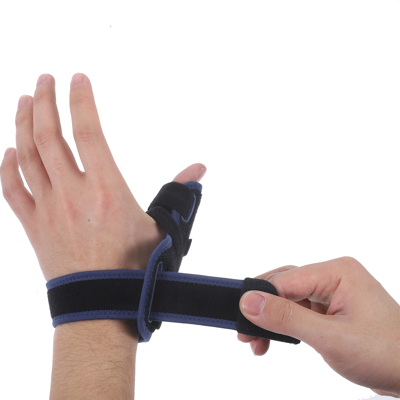 

Finger Wrist Guards Thumb Splint Stabilizer Wristband Brace Blue Size Aluminum Support Hand Health Care