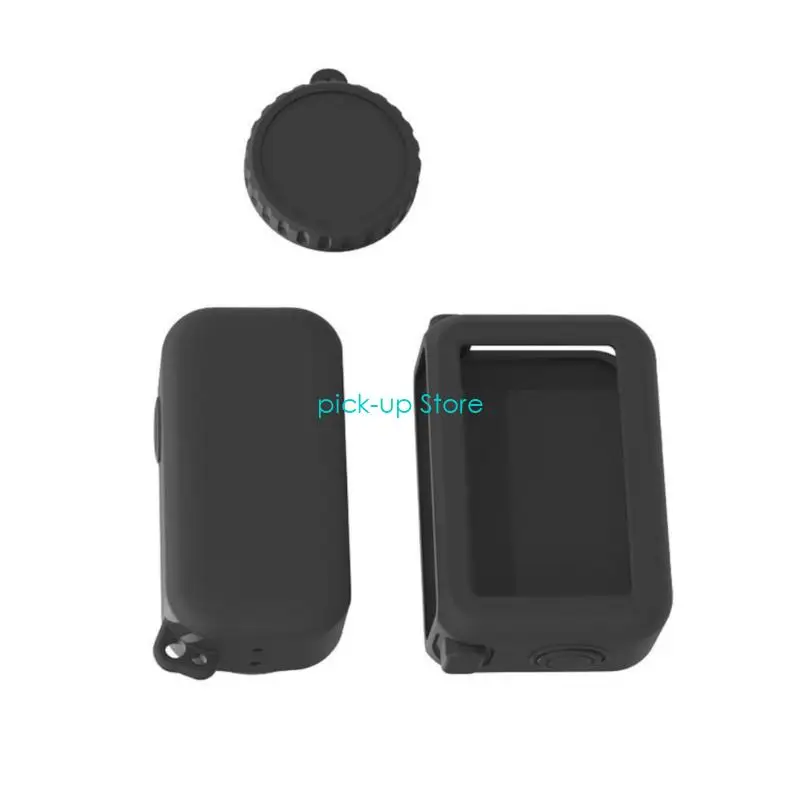 Q5WA Shockproof Silicone Case For Portable Cameras NonSlip Texture Lens Cover