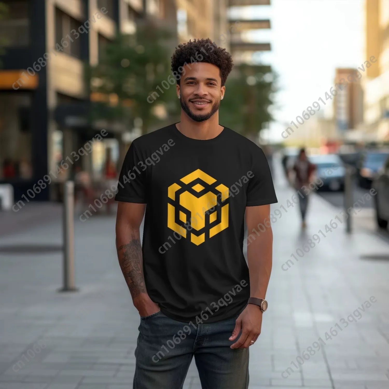 تي شيرت قطني مطبوع عليه عملة BNB للرجال والنساء ملابس شارع رائعة مريحة وقابلة للتنفس بأكمام قصيرة تي شيرت Cz المشجعين #6