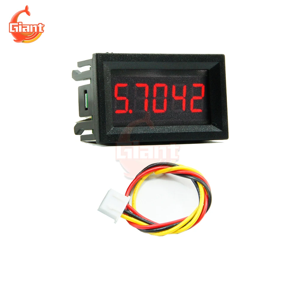 Digital Voltmeter Ammeter 3 Wire DC 0-33.000V 5-Digits Bit High Precision Voltage Current Meter Tester Detector Red/Blue/Green