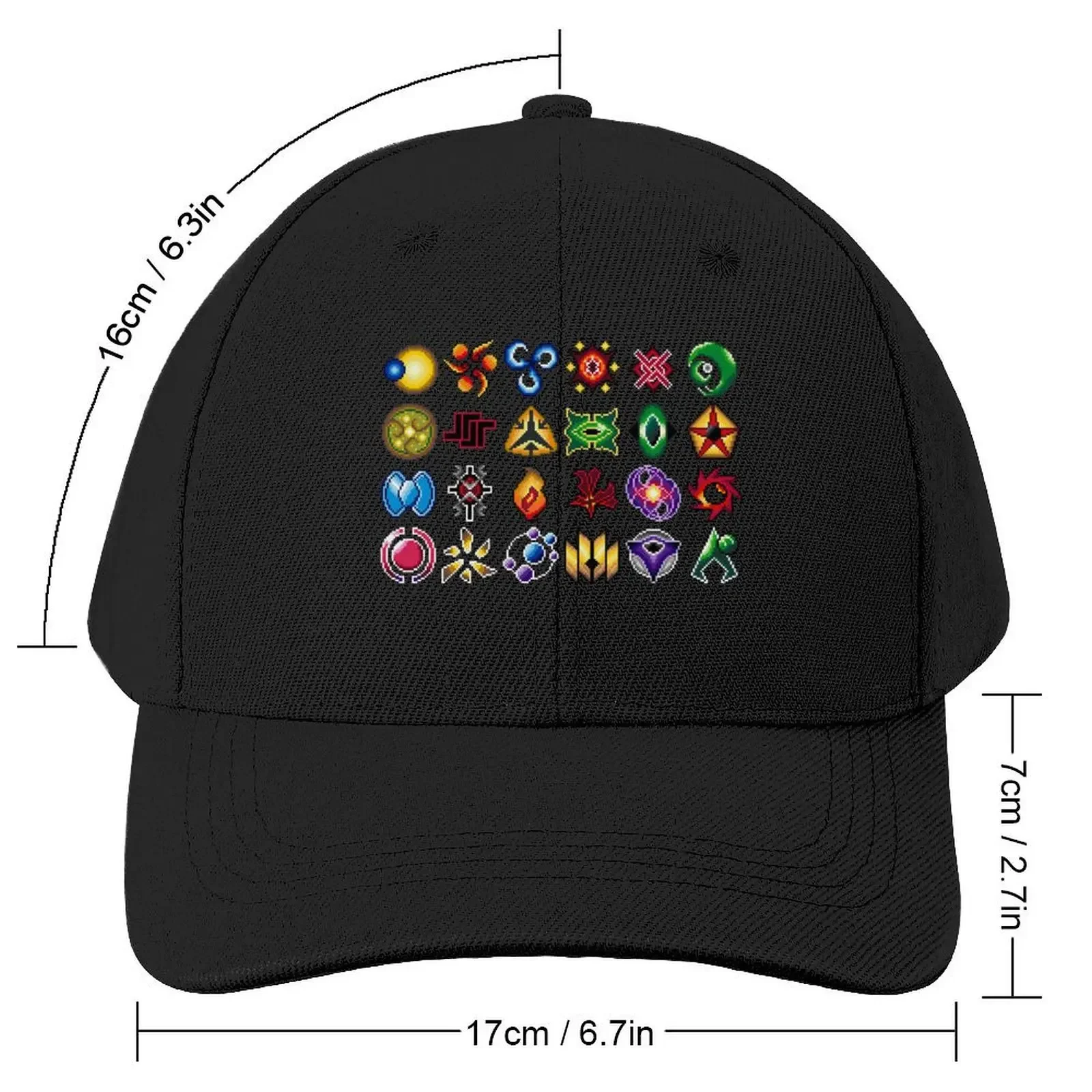 All Twilight Imperium Factions Pixel Art Baseball Cap fishing hat Hat Baseball Cap Snap Back Hat Ball Cap Men's Baseball Women's