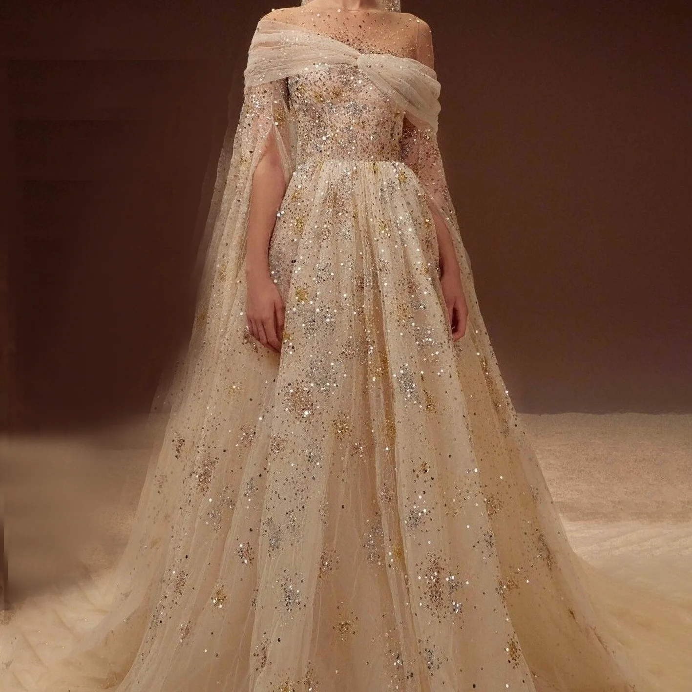 

Luxury Off Shoulder Appliquins Beading A-Line Formal Evening Dresses Birthday Party Prom Gowns Customized