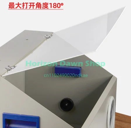 Polishing machine Small desktop grinding and polishing all-in-one machine with dust box cover, jewelry metal Wenwan polishing