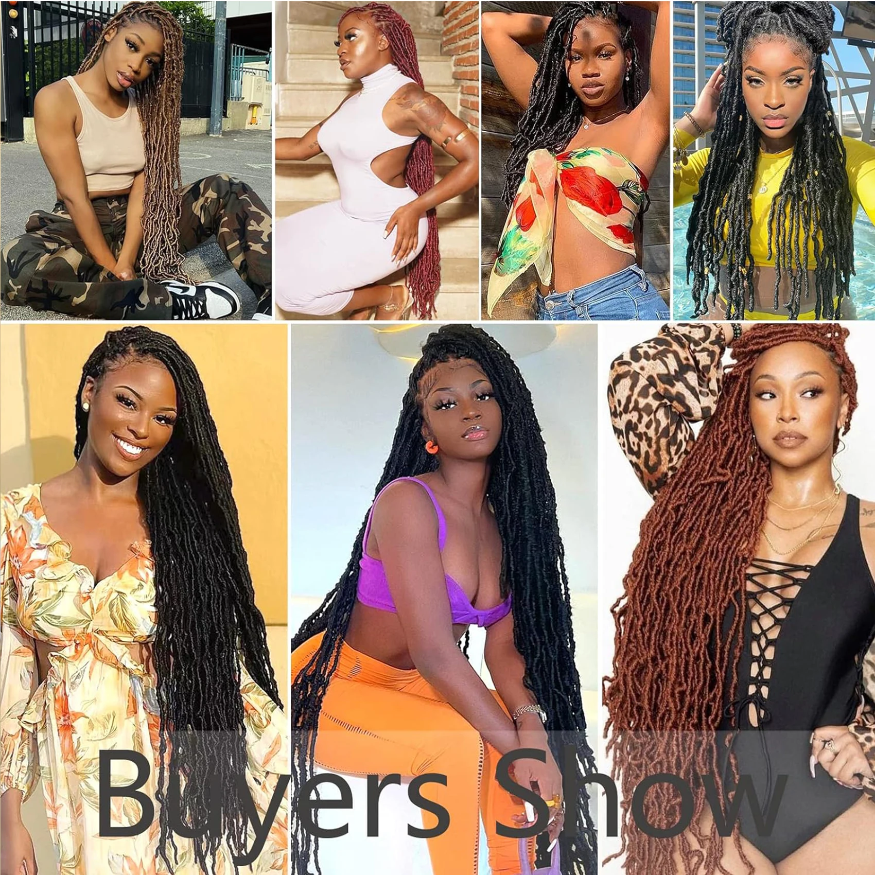 Karida  Faux Locs Crochet Hair Extensions For Women Synthetic Soft Locs Crochet Braids Dreadlocks Hair Extensions