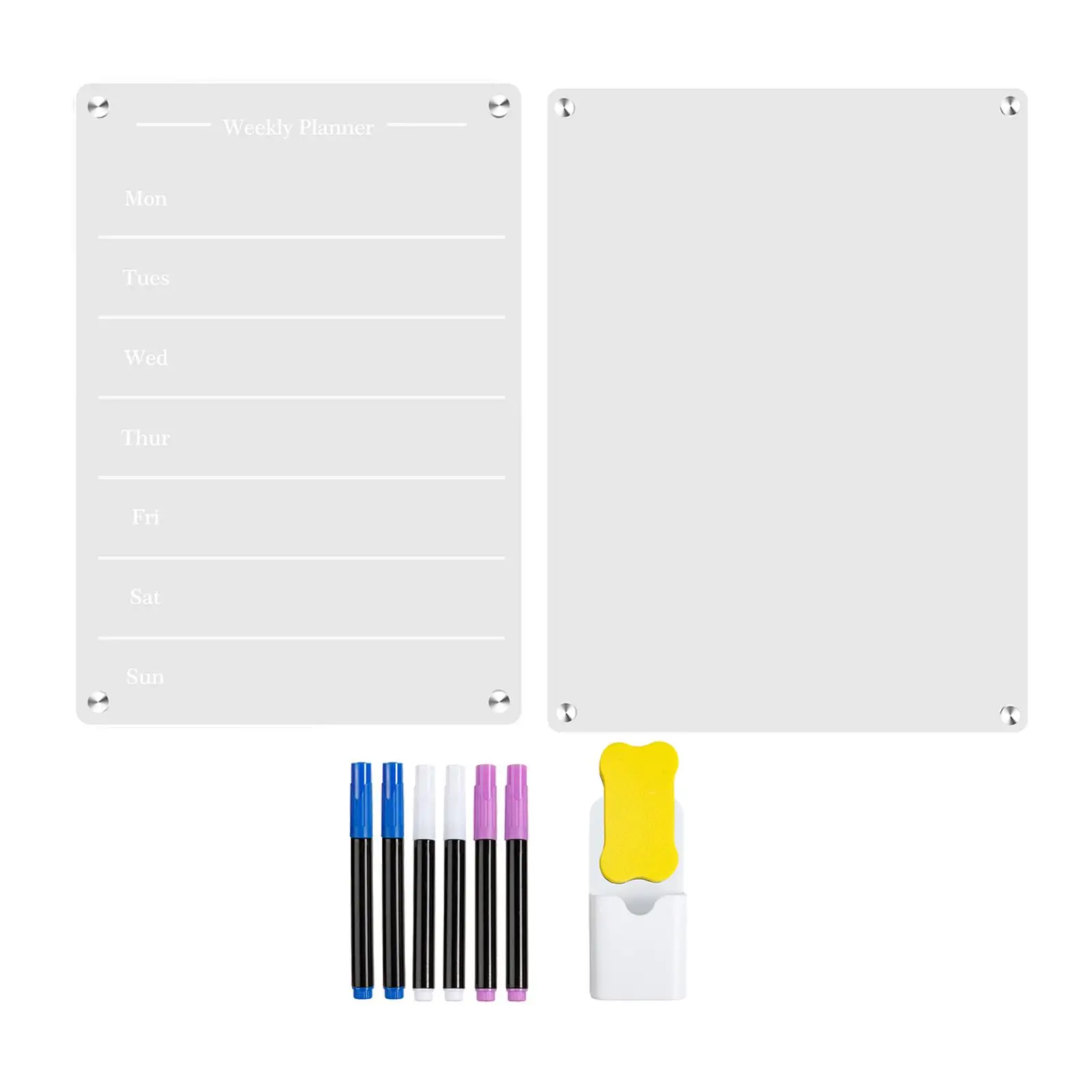 Доска для сухого стирания, прозрачная акриловая доска с маркерами для холодильника