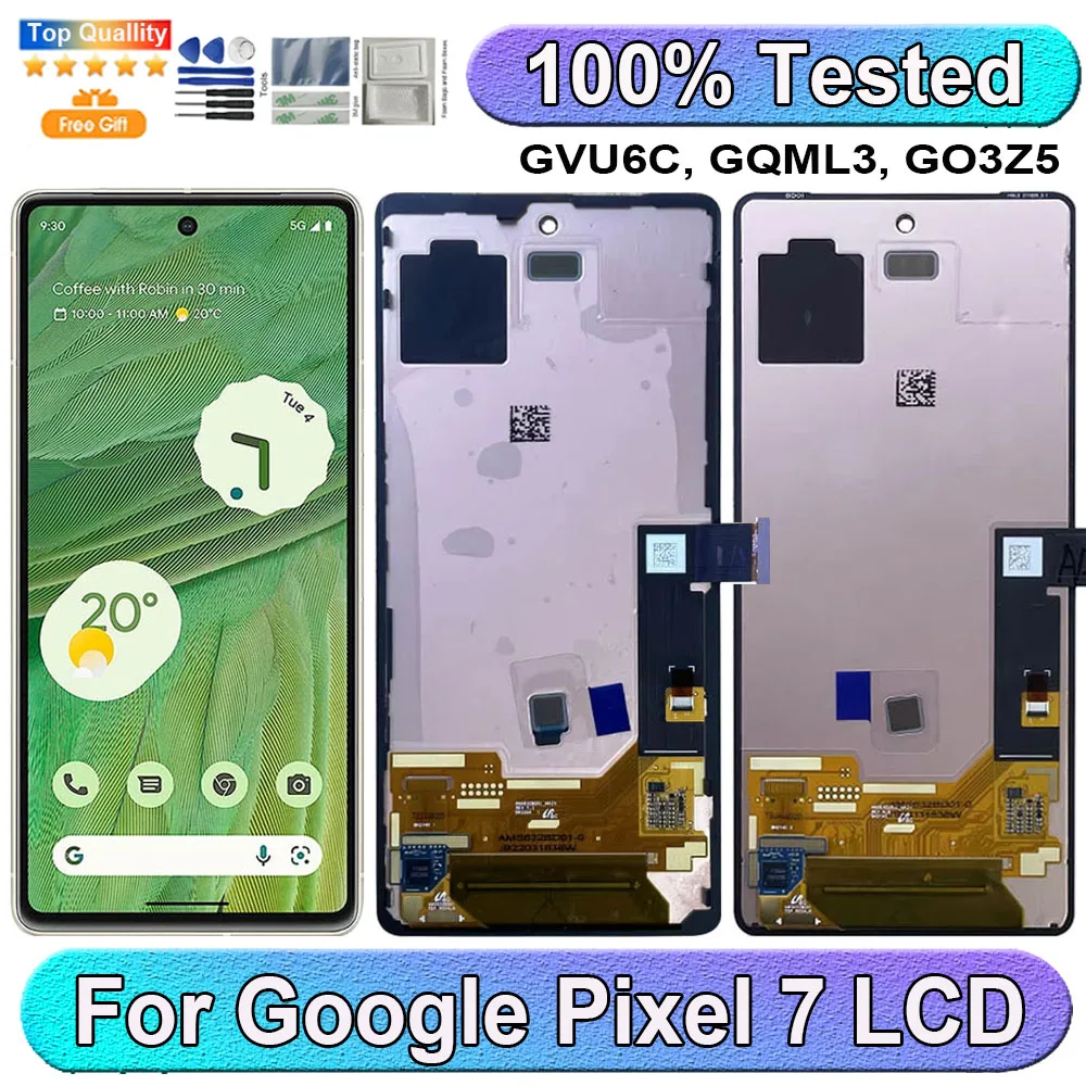 

6.3''AMOLED For Google Pixel 7 LCD Display Screen Touch Panel Digitizer Replacement Parts For Google Pixel 7 Screen With Frame