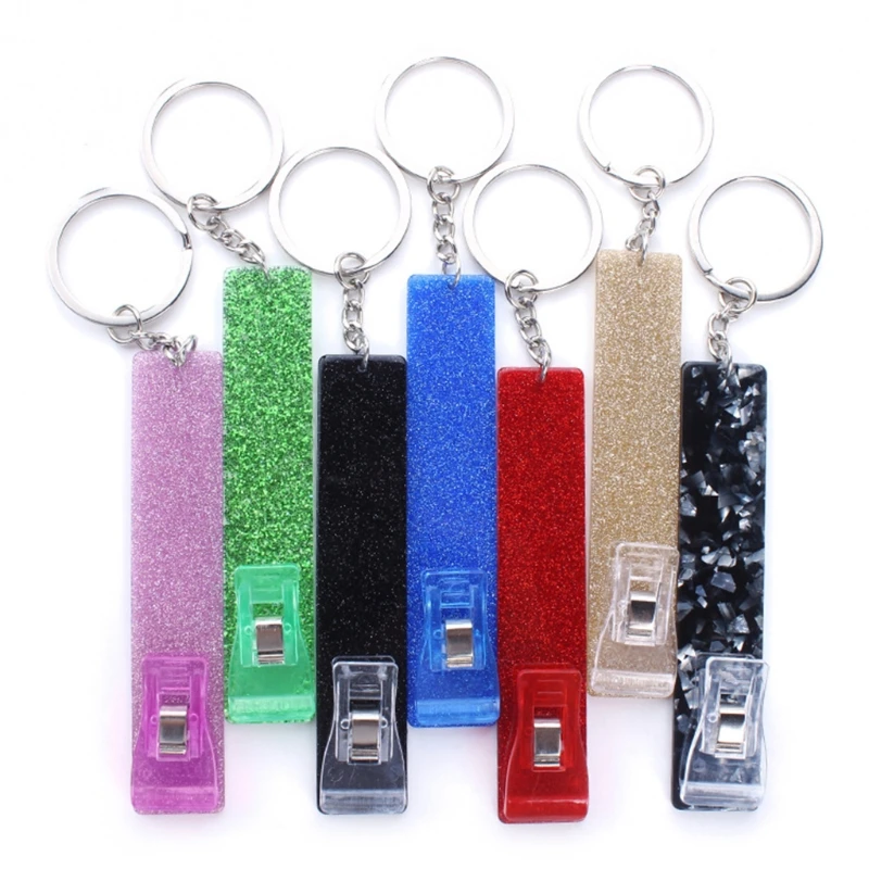 Card Extractor Card Picker Suitable for Long Nails Acrylic Debit Bank Card Grabbing Keychain Female ATM Card Puller