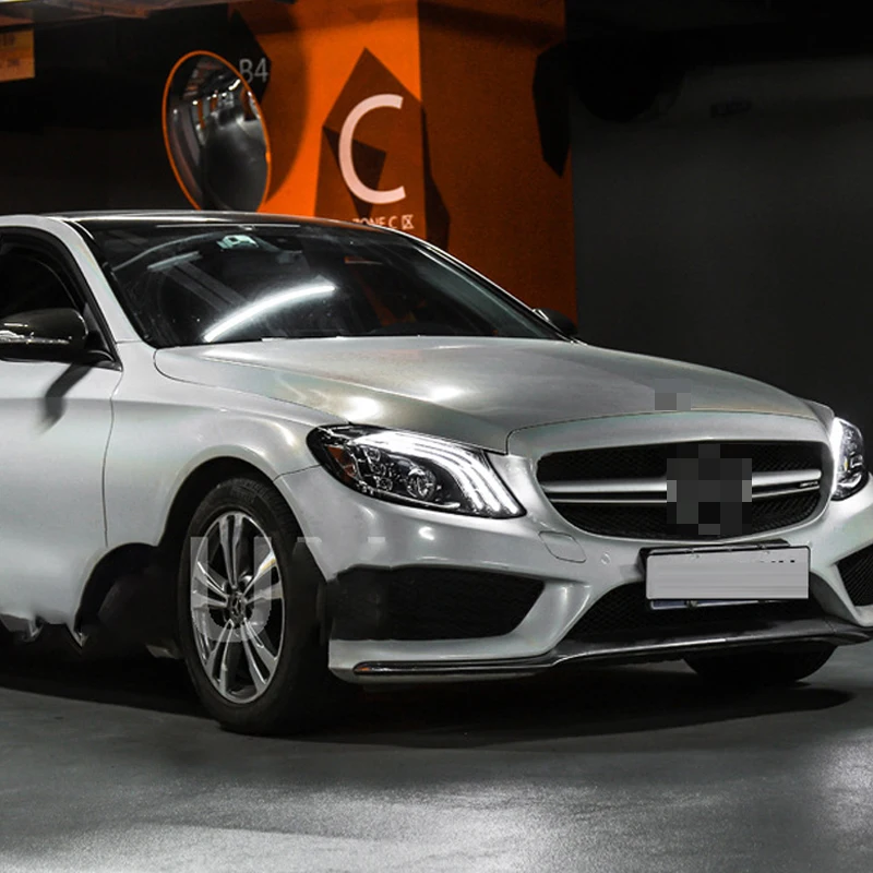 

Передние фары автомобиля для Benz W205, светодиодные фары, линзы проектора 2015-2021 C180 C200 C260 C300 DRL, автомобильные аксессуары
