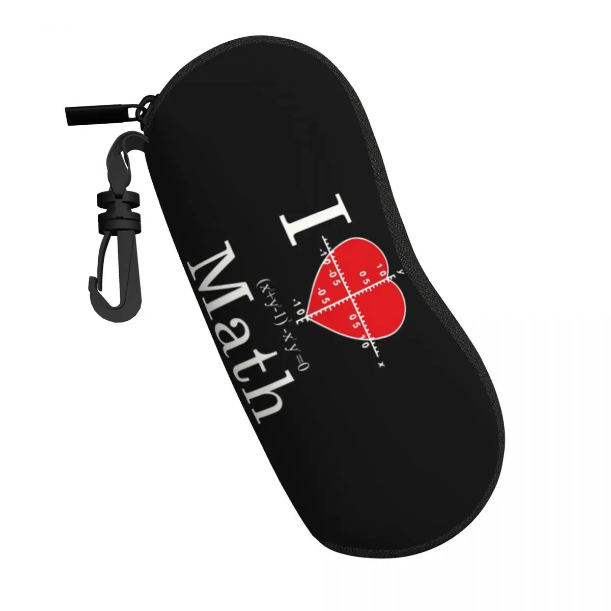 Custom I Love Math Pattern Glasses Case Cool Geek Nerd Shell Eyeglasses Case Sunglasses Box view 2