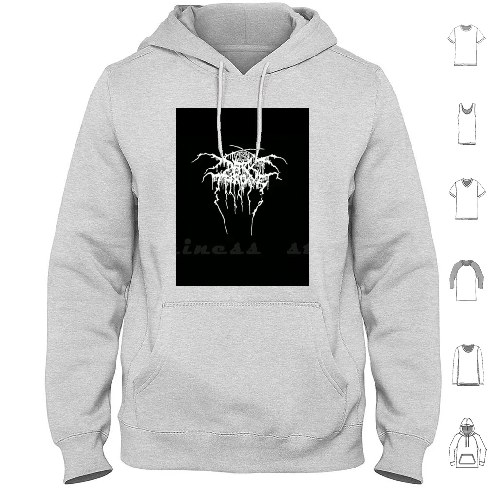 Darkthrone Logo Hoodie cotton Long Sleeve Darkthrone Band Logo Black Metal Bathory Mayhem Burzum Emperor Gogoroth