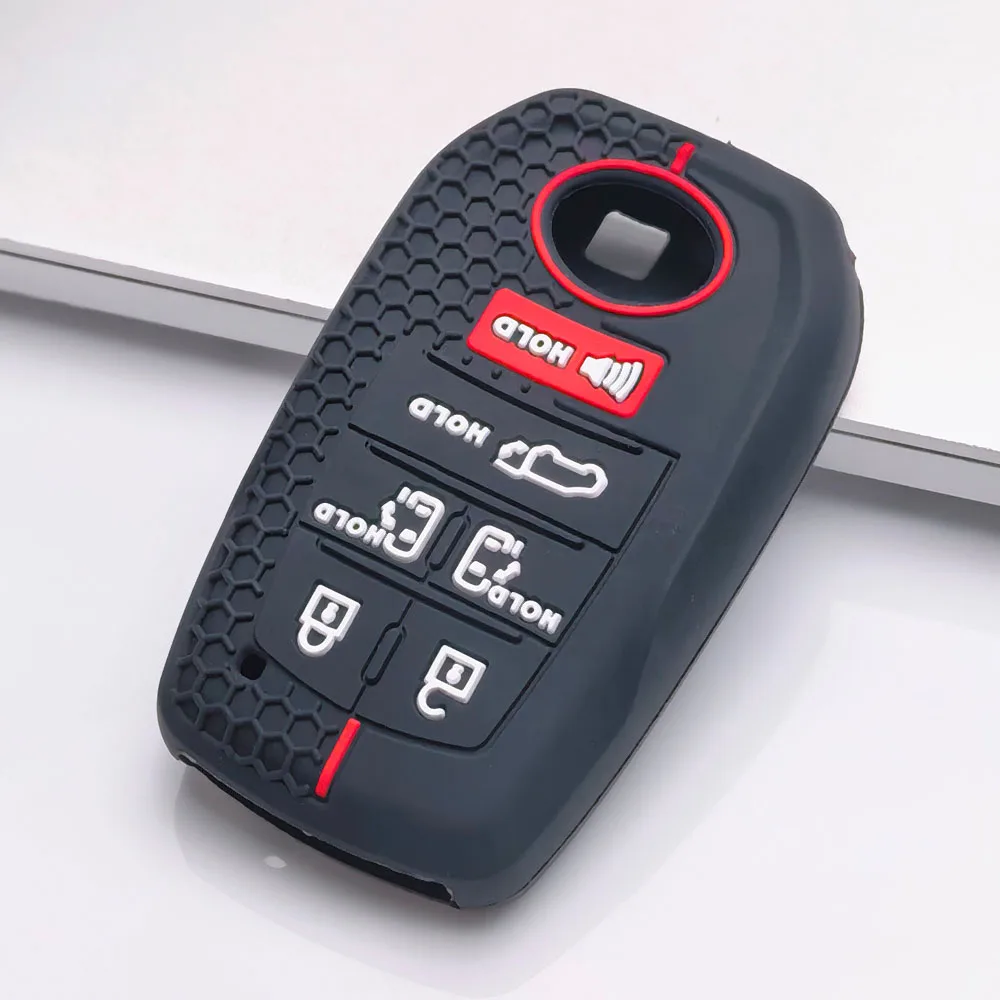 Key Cover for Toyota Sienna Highlander Venza Grand Highlander 6 Anti-Scratch Shockproof Soft Grip Dust Cover Easy Install