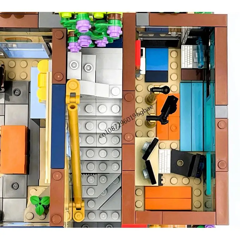 2319PCS Città di vendita calda Street View Hotel e studi modello Idee creative fai da te Giocattolo per bambini Assemblaggio Puzzle regalo di compleanno MOC-31141