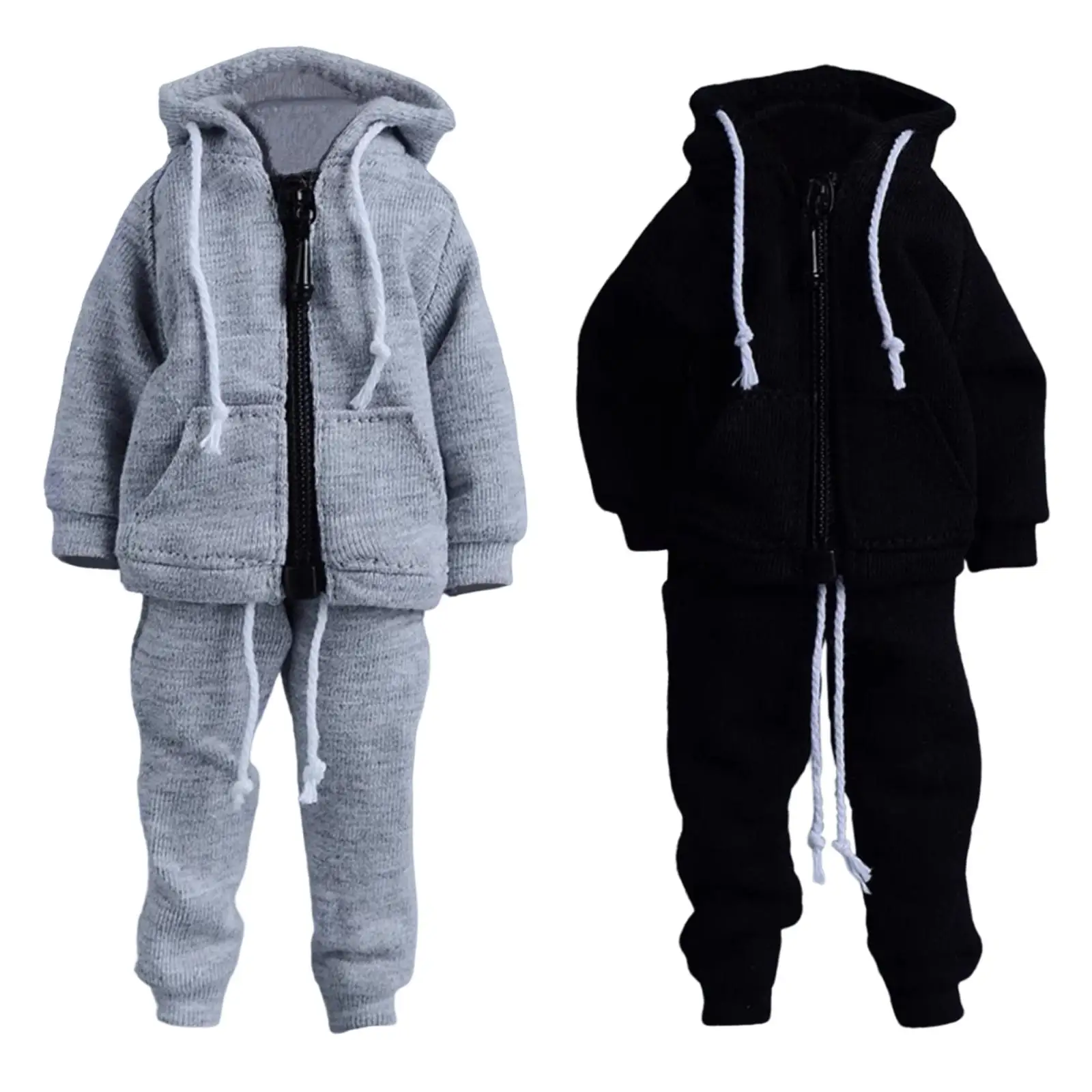 Sweats à capuche et pantalons zippés pour hommes, vêtements à collectionner, trempés, échelle 1/12, 03/Sports