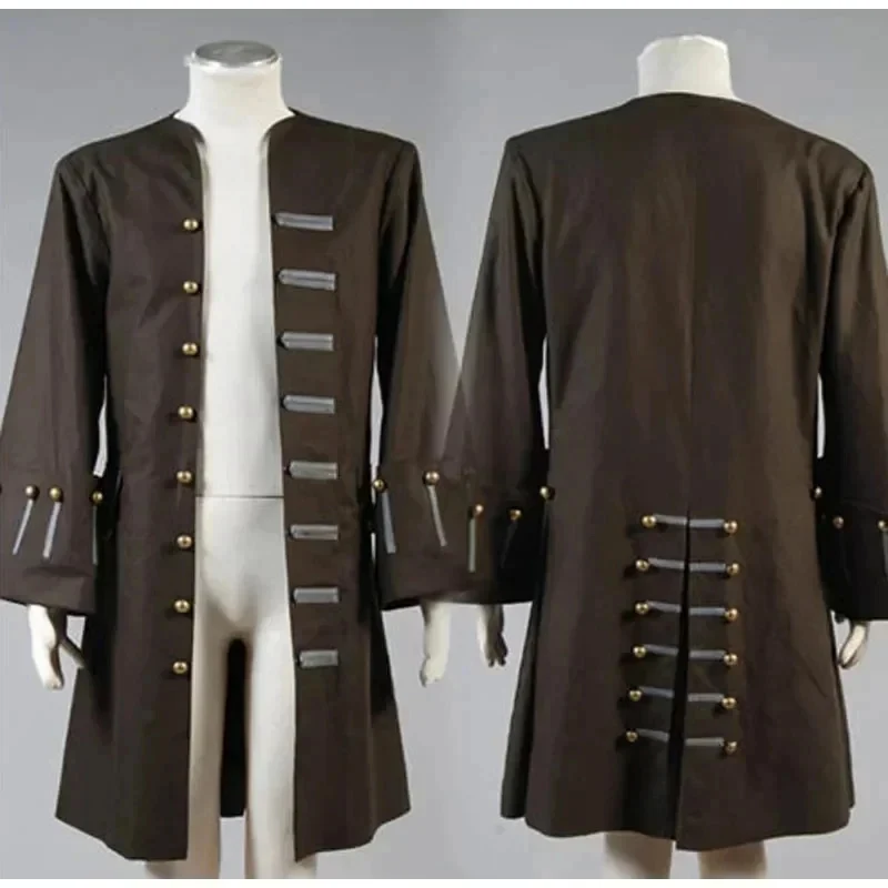 

ABC123New Arrival Jack Sparrow Of The Caribbean Captain Cosplay Costume For Adult Men Only Jacket Coatb;6'j,k.9;a