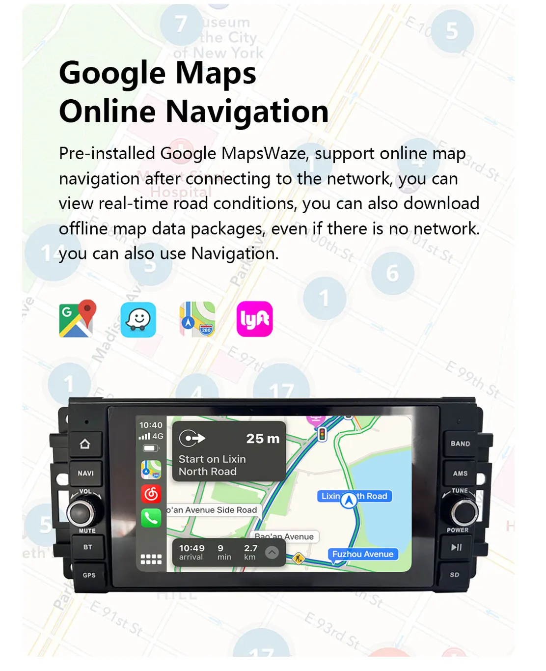 Multimedia Car Radio Carplay For Mercedes Benz E-Class W211 W209 W463 W219 GLS CLS Refresh Renewal Intelligent System Bluetooth