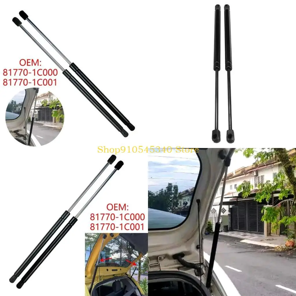 

U2JA Trunk Lid Support Struts Smooth & Quiet Operate Tailgate Gas Spring Corrosion Resistant Gas Spring for Automotives