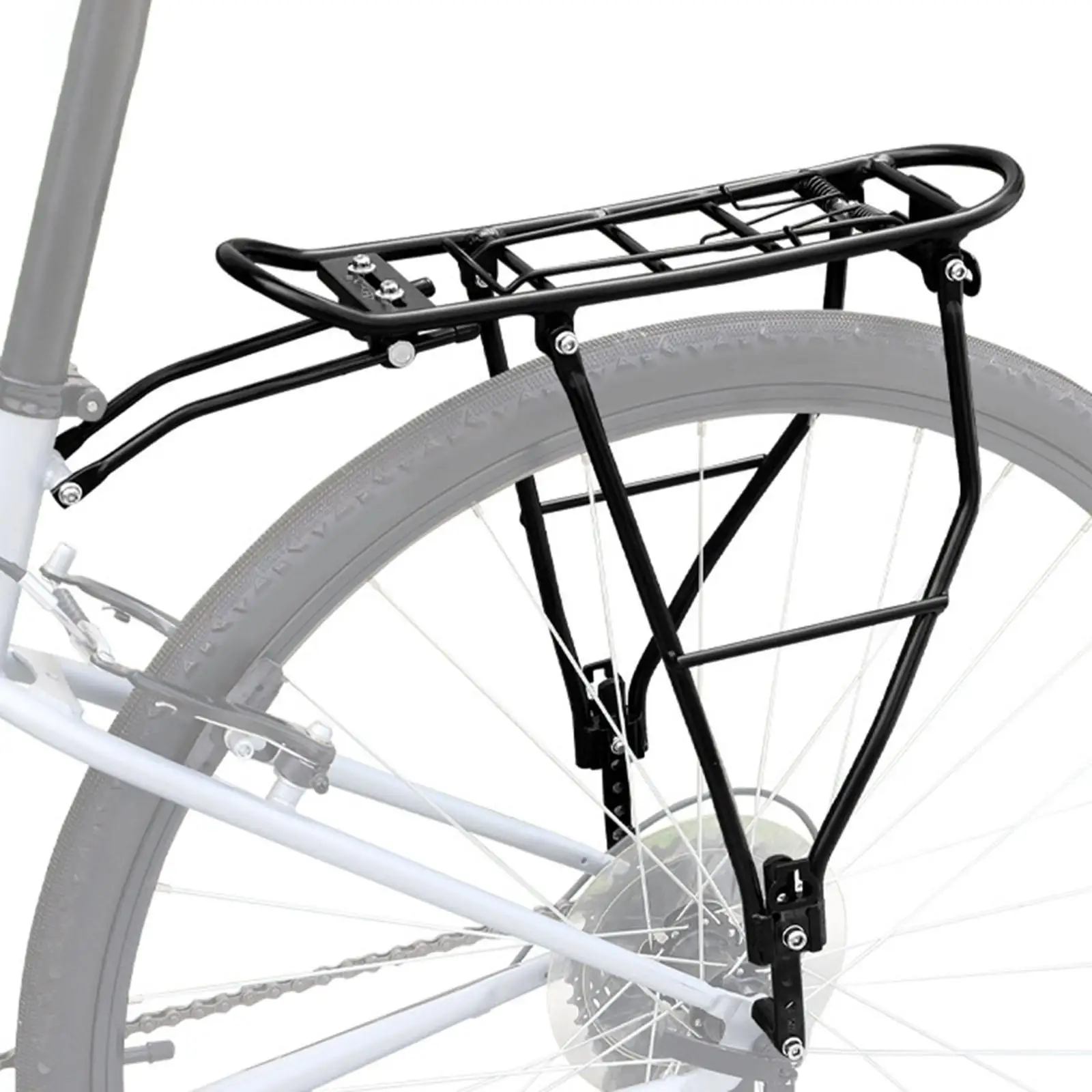 Bike Cargo Rack Pannier Rack Easy to Install Food Delivery Load Bearing 24.9kg Riding Luggage Holder Outdoor Rear Bicycle Rack