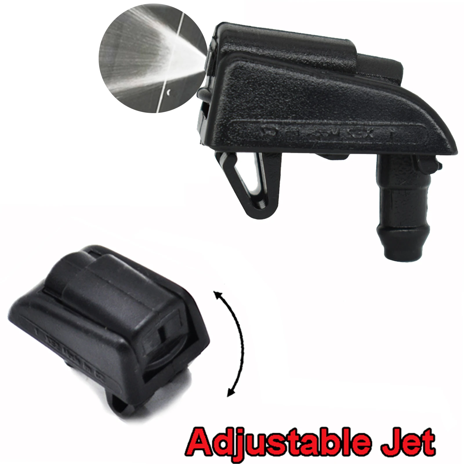 Front Windscreen Windshield Washer Jet Nozzles Set For Skoda Octavia 1Z 5E A5 A7 2005 2006 2007 2008 2009 2010 2011 2012 2013