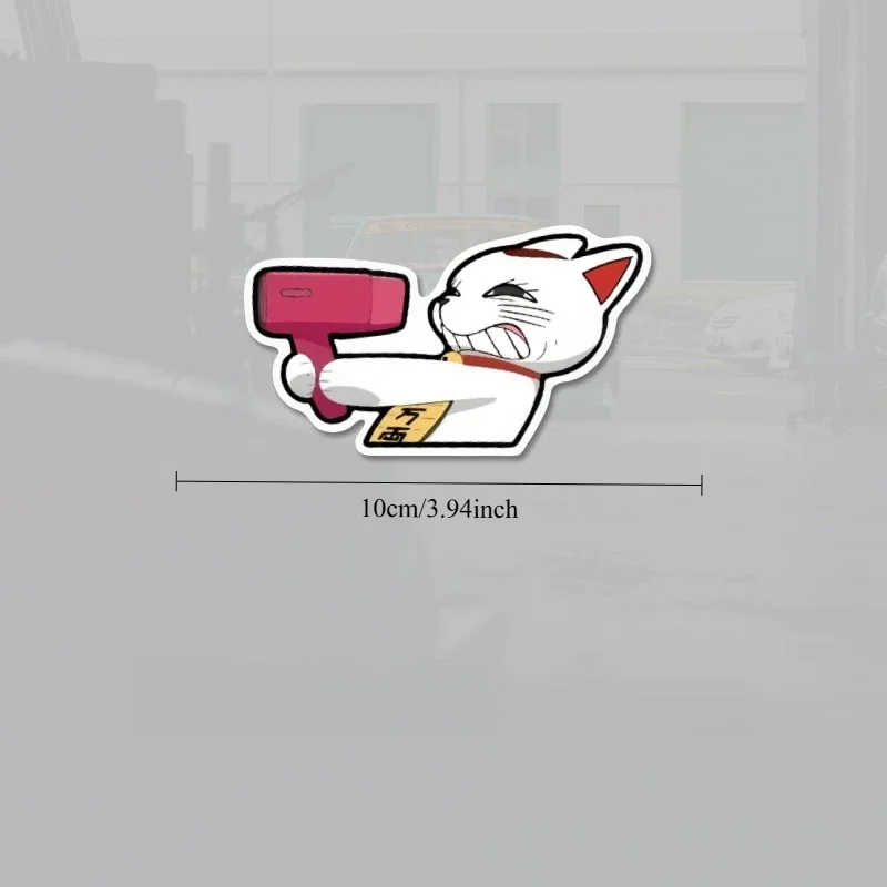 Dandadan Maneki Neko Turbo Granny Anime Car Decal Vinyl Sticker Decor for Car Electric Motorcycle Scooter