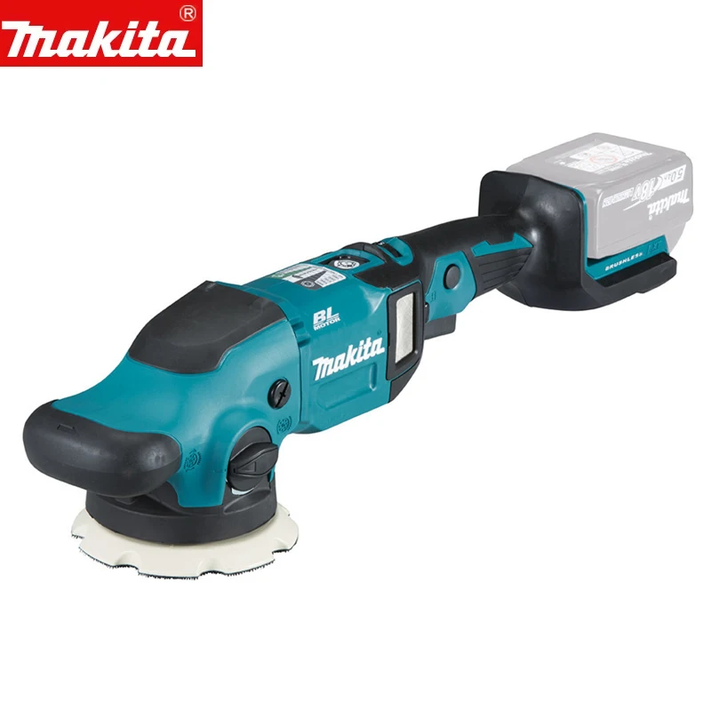 Makita DPO500Z Cordless Random Orbit Polisher 5\'\' 125MM Automobile Beauty High Speed Glazing Polishing Machine 18V Tool Only