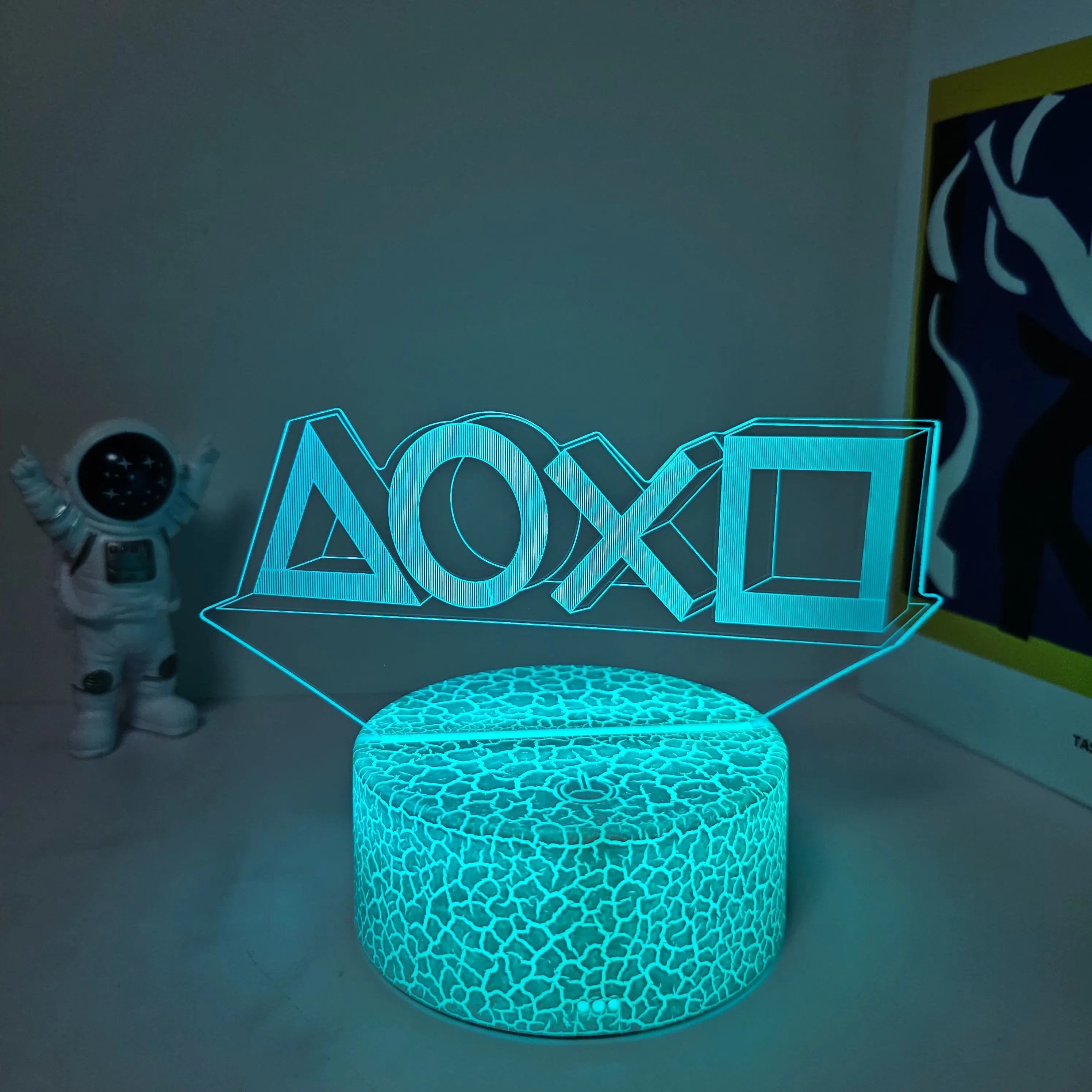 Creative Modeling 3D Nightlight, Colorful Touch Adjustment, Gaming Room Tabletop Decoration, Room Living Room Atmosphere Lamp De