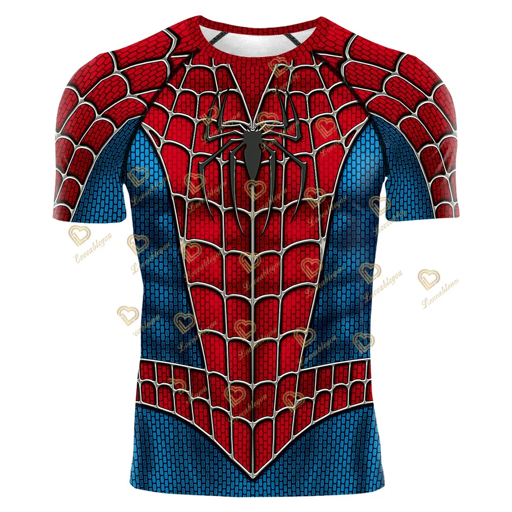 New Comics Running T Shirts 3D Printed Superhero Short Sleeve Bodybuilding Summer Shirt Compression Men T-Shirt Tops Tees