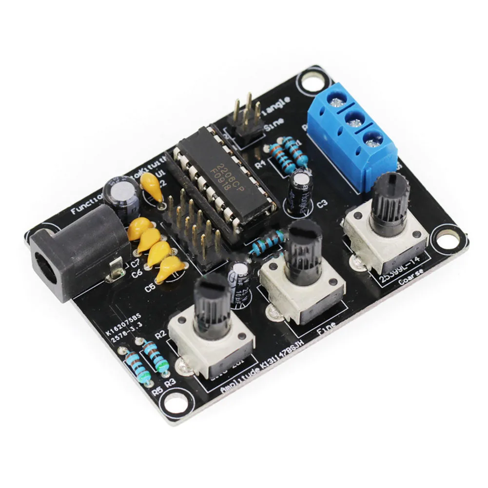 1pcs XR2206 Signal Generator DIY Kit With Shell 1Hz-1MHz High Accurate Signal Generator DIY And Shell Sine Triangle Square Wave