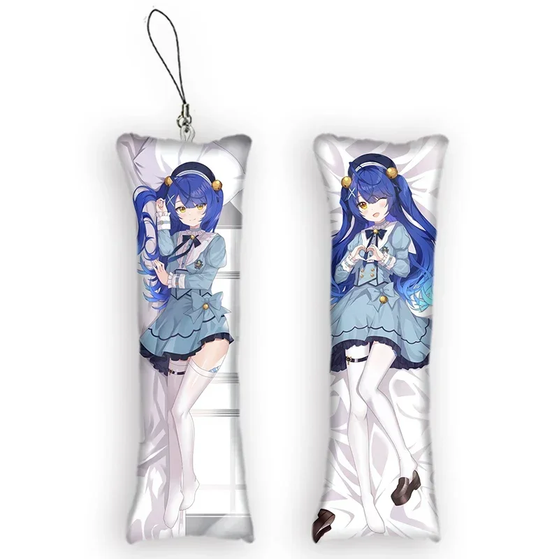 

Fashion4x12cmCute Vtuber Amamiya Kokoro Keychain Mini Pillow Pendants Phone Strap Ornament Anime Print Small Pillow Decoration G