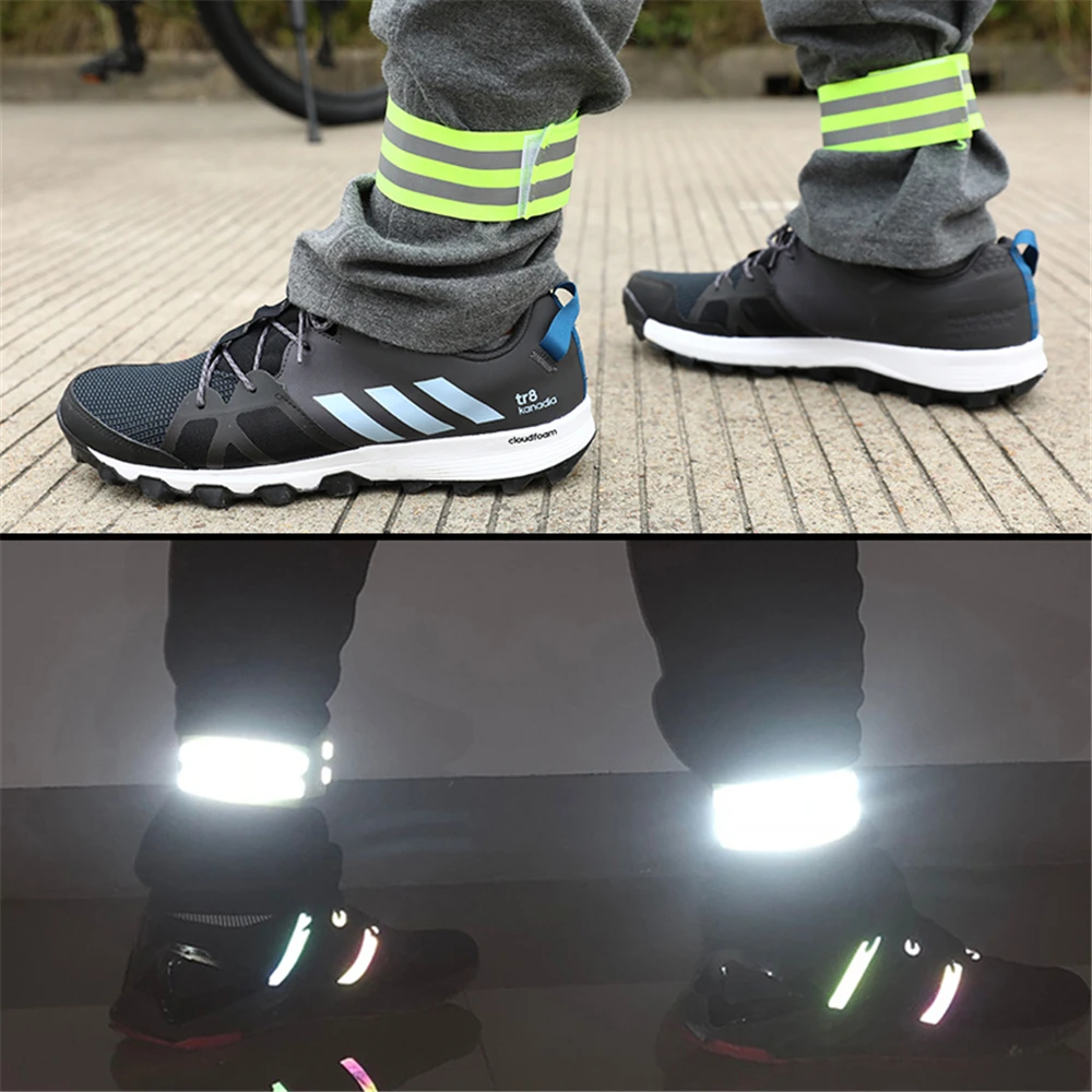 Reflective Bands Arm Belt LED Reflective Light Arm Armband Strap Safety Belt for Night Running Jogging Cycling Wristband 4 Color