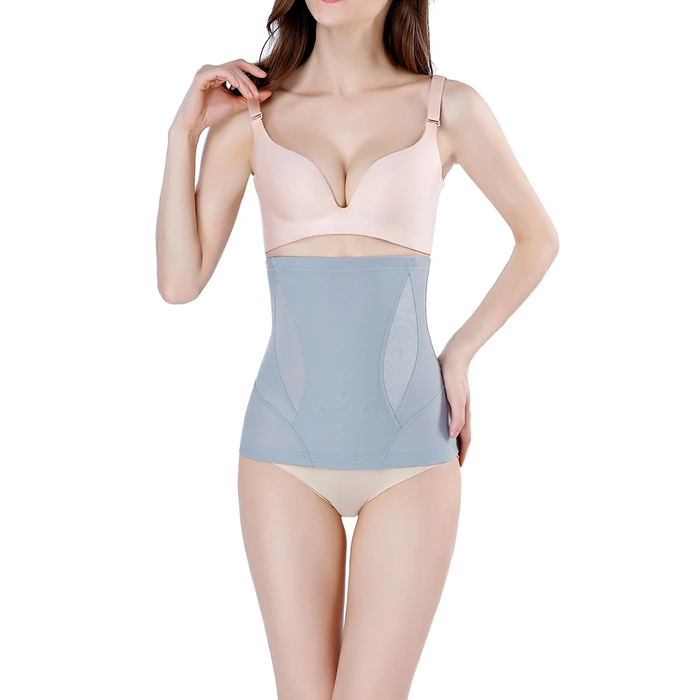 

Volcanic Energy Stone Bellyband Waistband Abdomen Shaper Light Grey Size Xl Slimming Bellyband Women