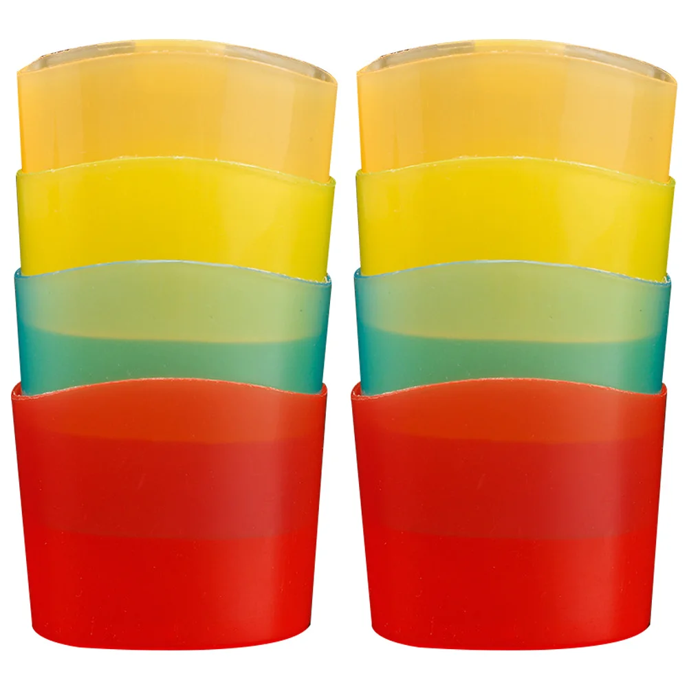 8 pçs rack de biscoito portátil saco de chá titular clipe garrafa gadget biscoitos titular para beber copo escritório lanche armazenamento pequeno